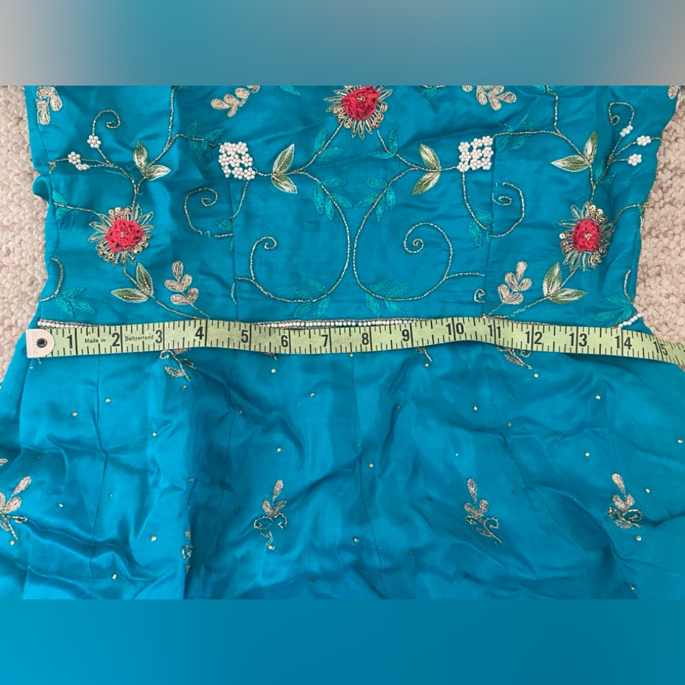 Blue Anarkali with Salwaar - Picture 8 of 16